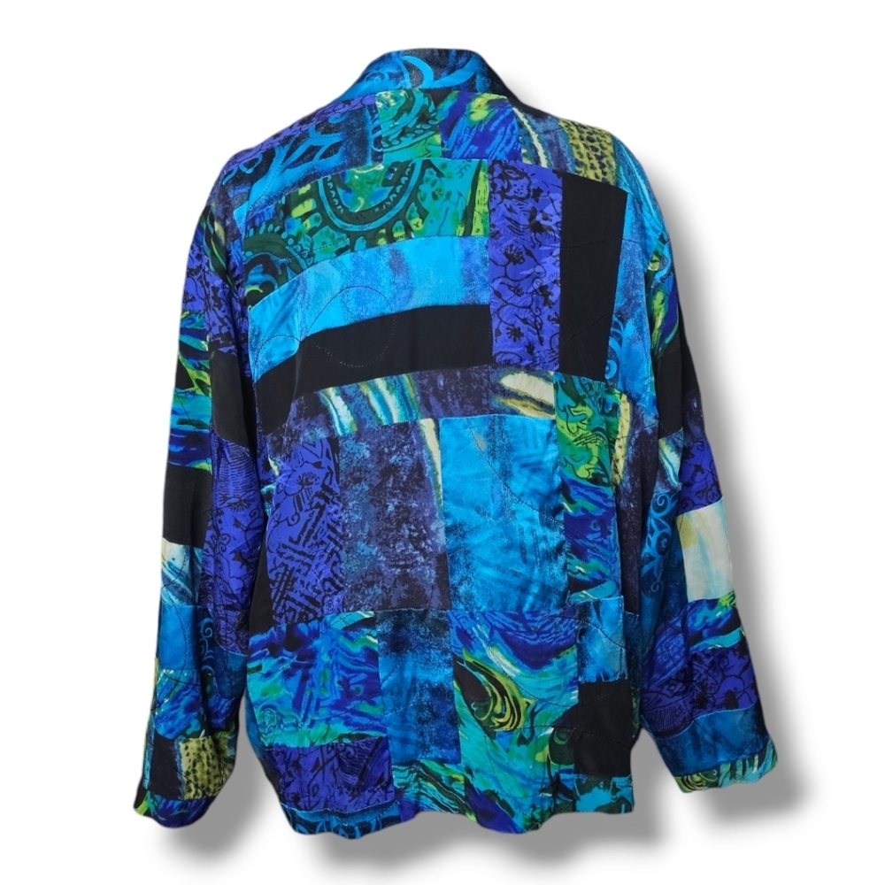 Chico's Color Block Open Face Cardigan. - image 2